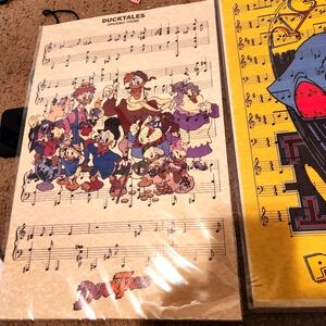 Duck tales sheet music poster
